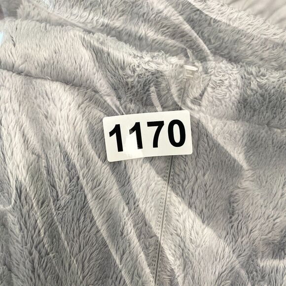 North Face Osito Fleece Jacket Full Zip Womens Medium Gray Pink Ribbon Gorpcore - Picture 11 of 11